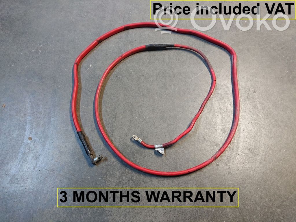 Cable positivo (batería)   61129297280,9297280,61129176953,6927704,9132584,9176953,9297280
