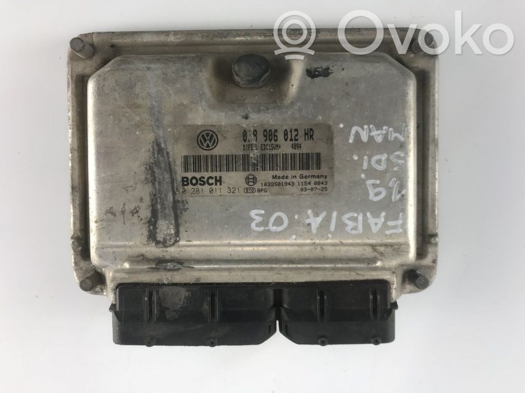Skoda Fabia Mk1 (6Y) Engine control unit/module 