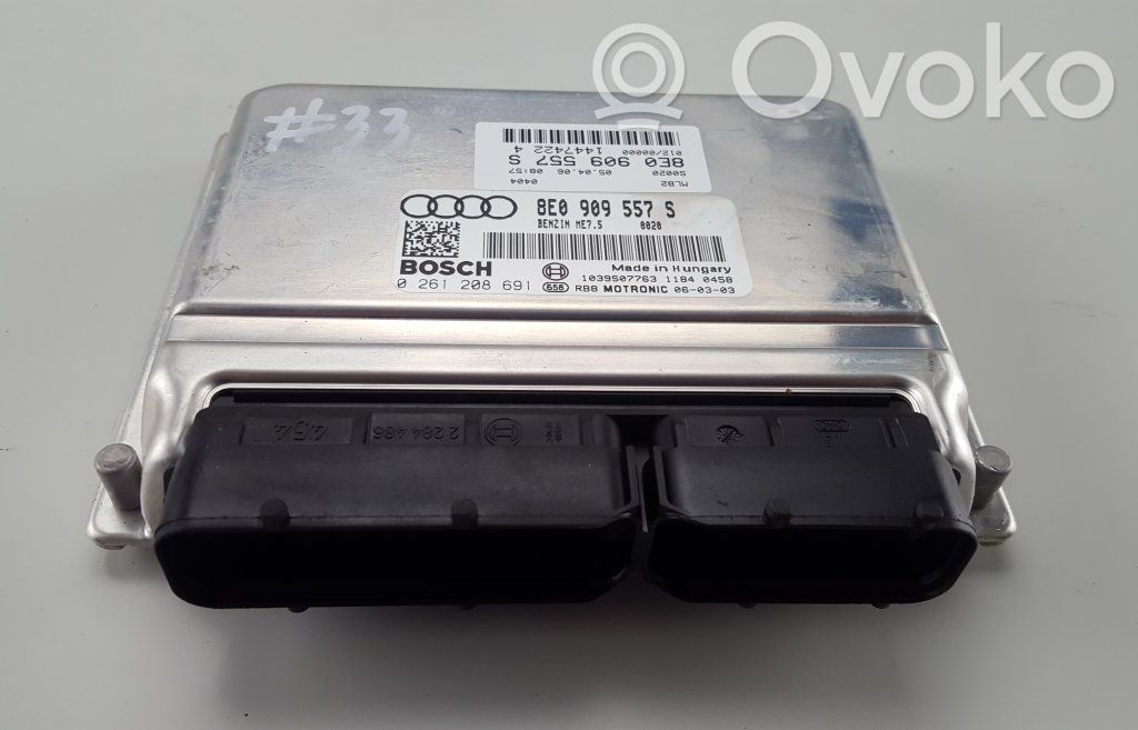 Engine control unit/module   8E0909557S,0261208691