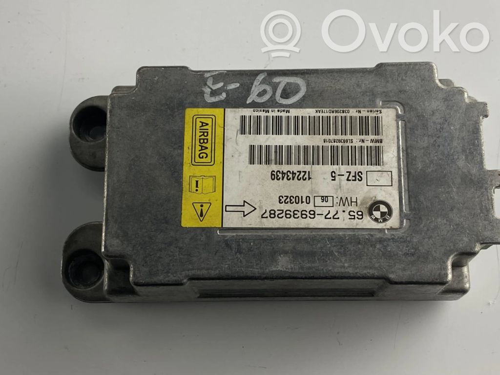 BMW 5 E60 E61 Oro pagalvių valdymo blokas 