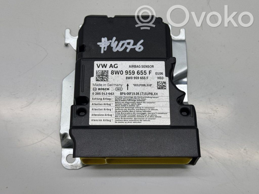 Audi A4 Allroad B9 Airbag control unit/module 