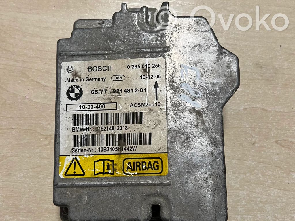 Airbag control unit/module   9214812,6577921481201,0285010255,319214812018