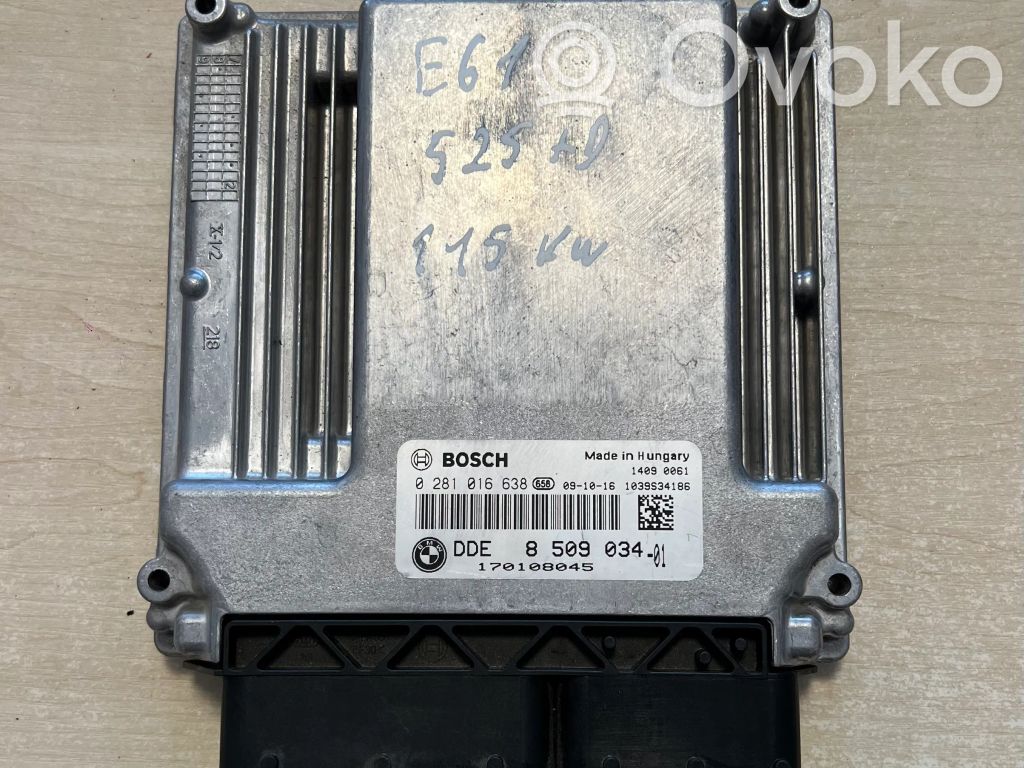 Engine control unit/module   8509034,0281016638,170108045
