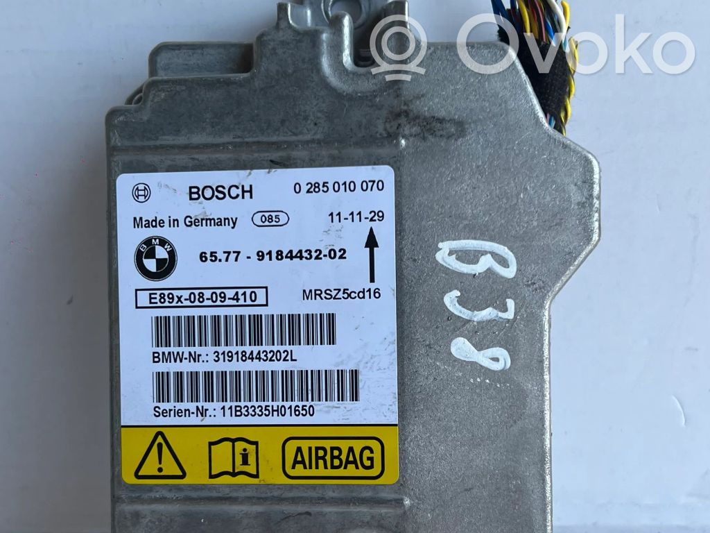 Unidad de control/módulo del Airbag   0285010070,9184432,6577918443202,31918443202L