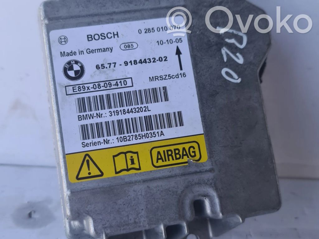 BMW 1 E81 E87 Unidad de control/módulo del Airbag 