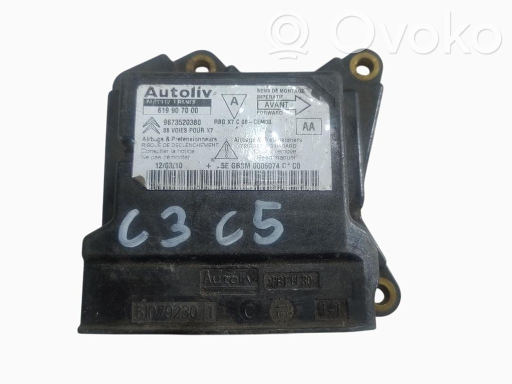 Citroen C3 Airbag control unit/module 