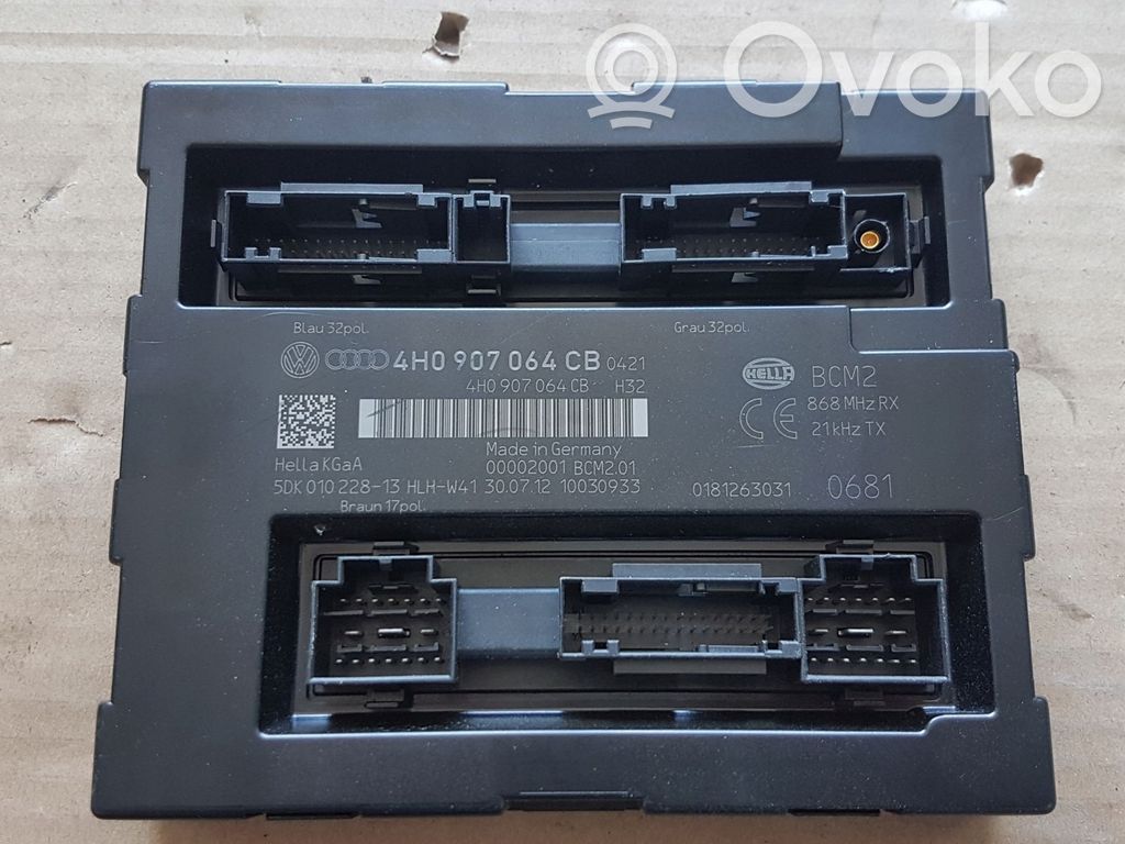 Audi A8 S8 D4 4H Module confort 