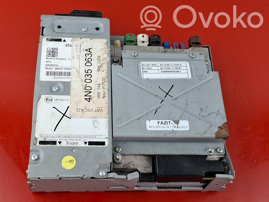 Panel / Radioodtwarzacz CD/DVD/GPS   4N0035063A