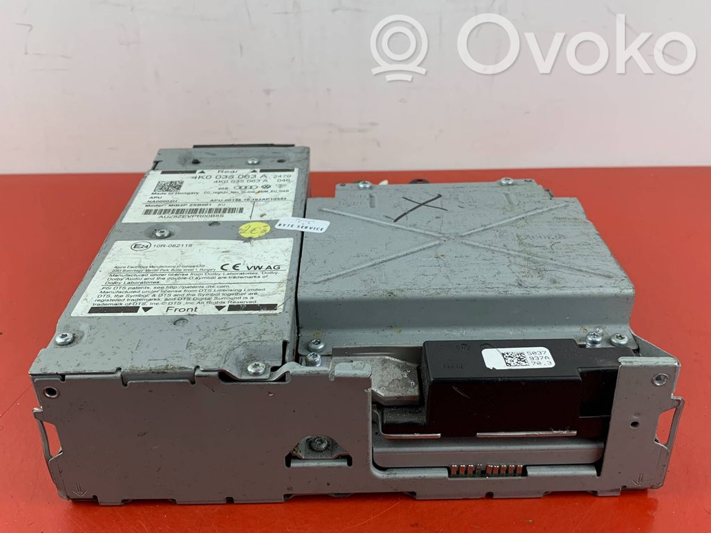 Audi A6 S6 C8 4K Radio/GPS head unit trim 