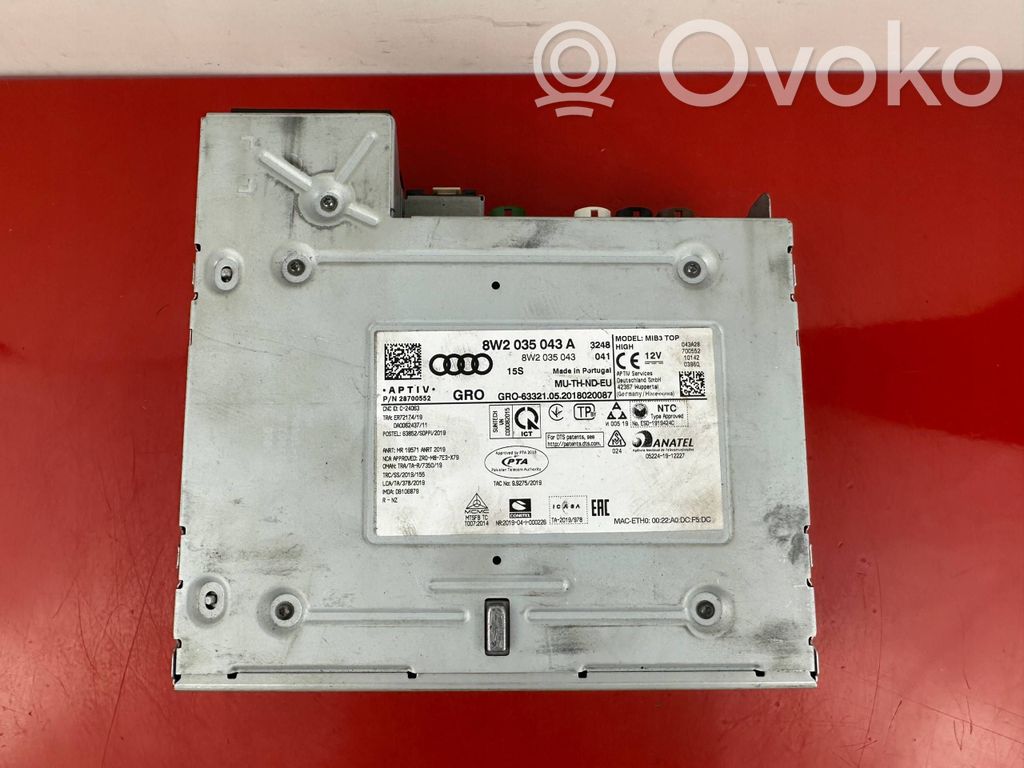 Panel / Radioodtwarzacz CD/DVD/GPS   8W2035043A