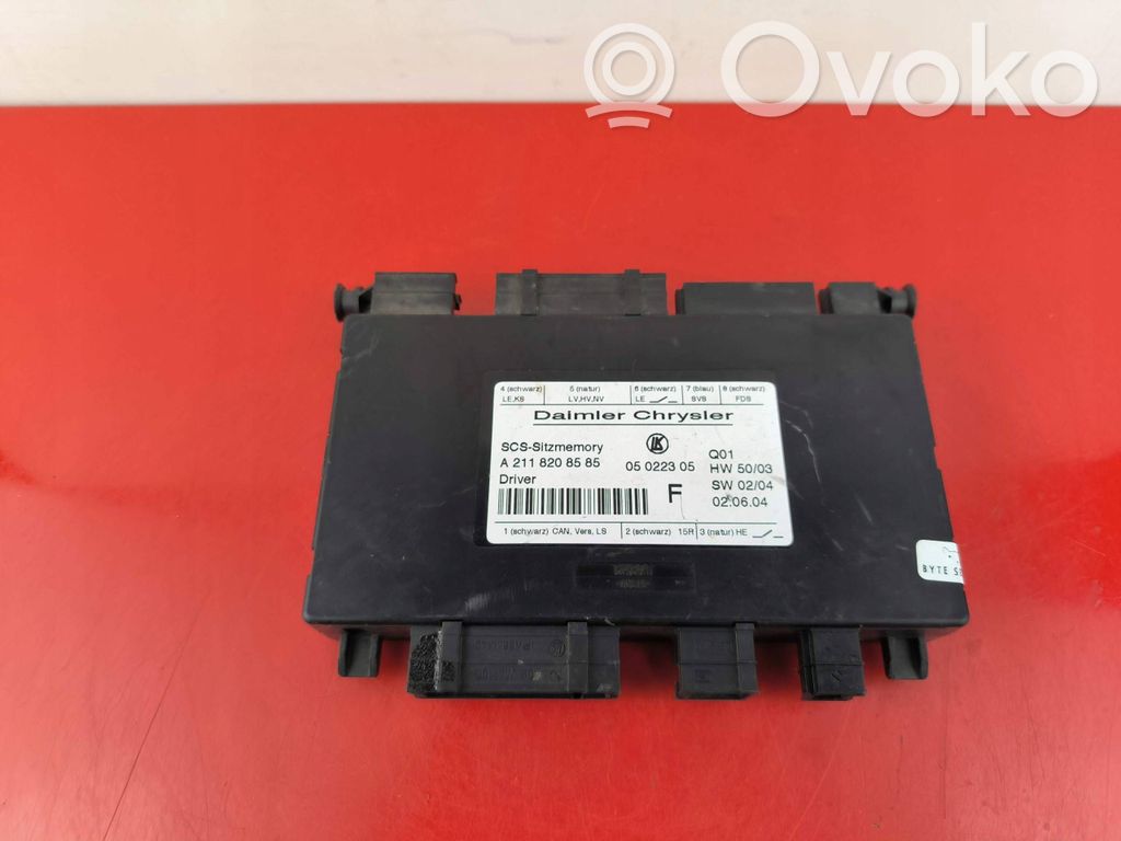 Mercedes-Benz E W211 Module de commande de siège 