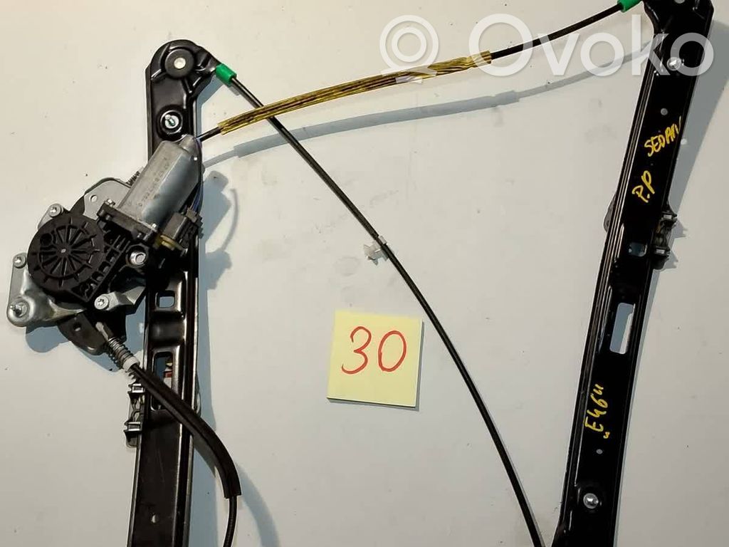 BMW 3 E46 Regulador de ventanilla eléctrico de puerta delantera 