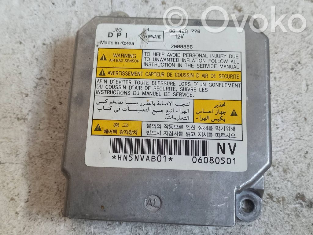 Chevrolet Lacetti Airbag control unit/module 