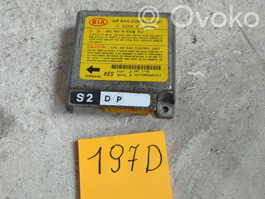KIA Shuma Airbag control unit/module 