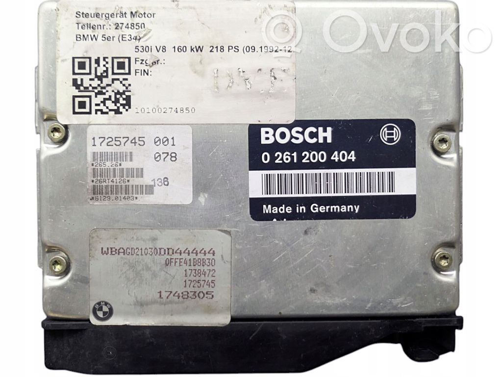BMW 5 E34 Engine control unit/module 