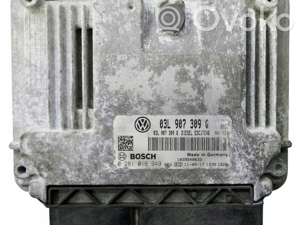 Engine control unit/module   03L907309Q,0281016949