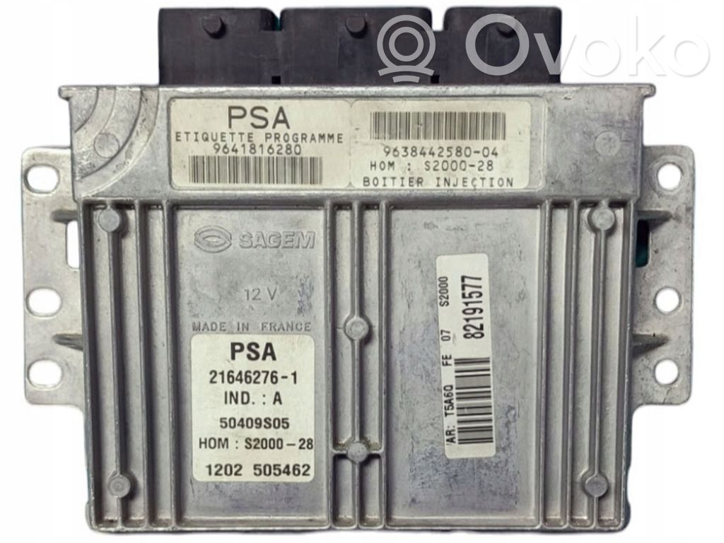 Peugeot 307 Engine control unit/module 