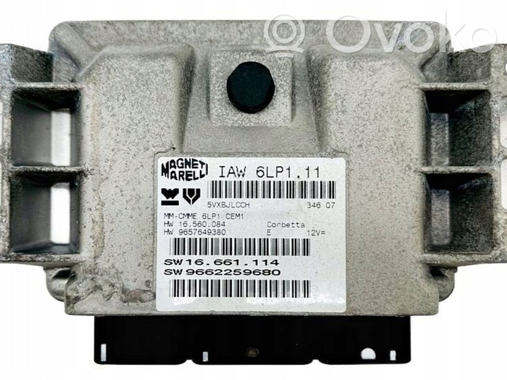 Engine control unit/module   9662259680,IAW6LP1