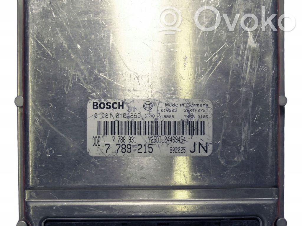 Engine control unit/module   0281010869,7789215