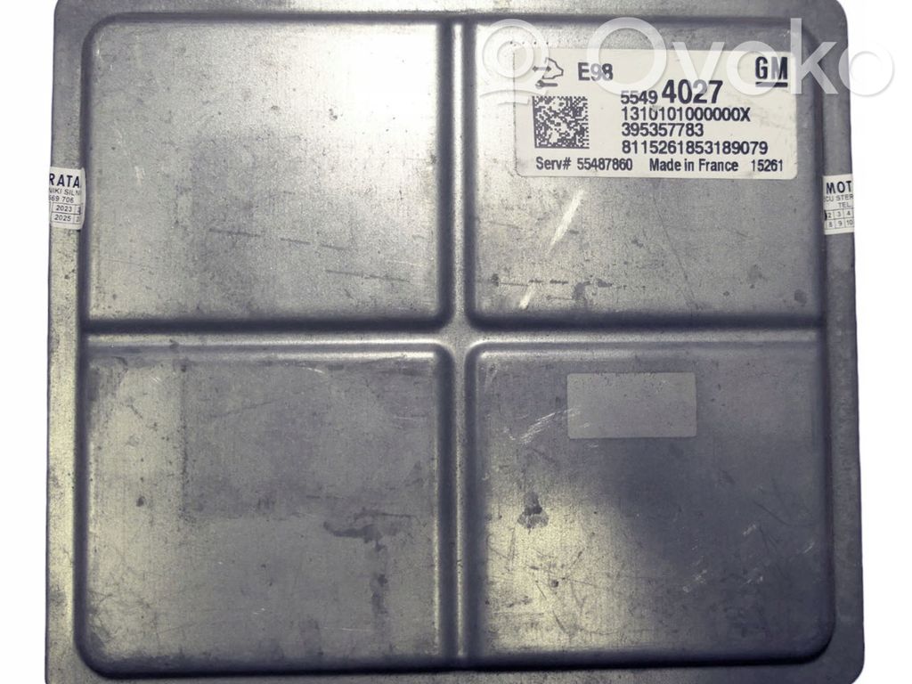 Opel Astra K Engine control unit/module 