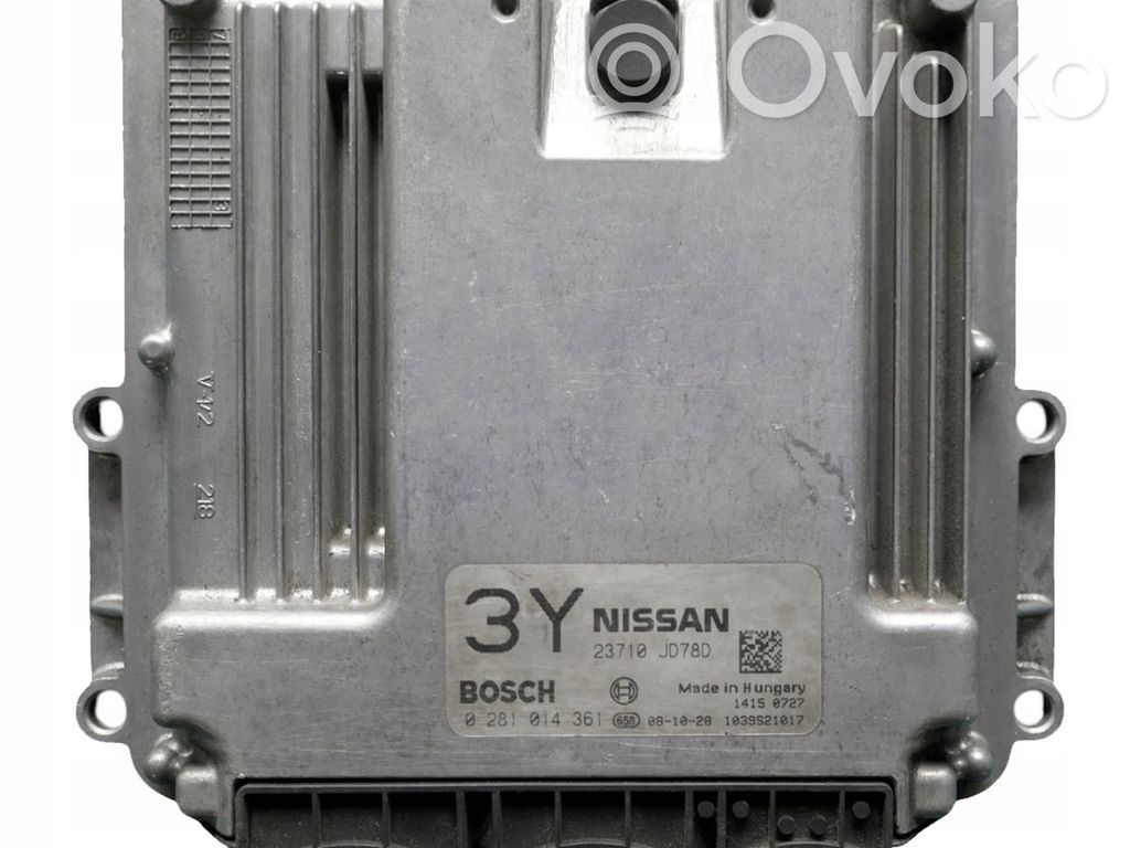 Engine control unit/module   23710JD78D,0281014361