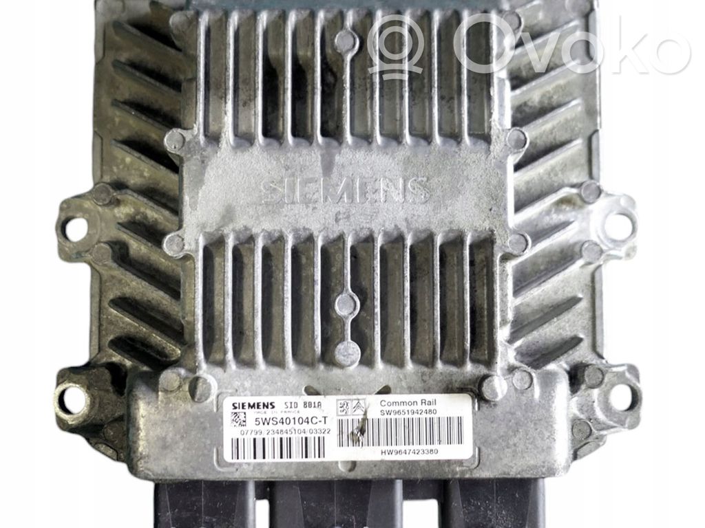 Peugeot 307 Engine control unit/module 