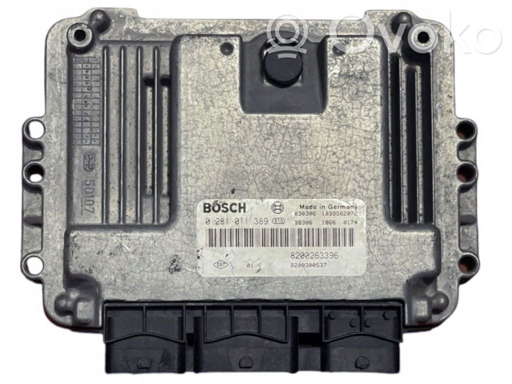 Engine control unit/module   8200263396,0281011389