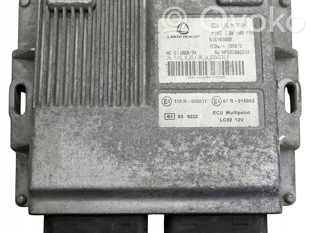 Nissan Pixo LP gas control unit module 
