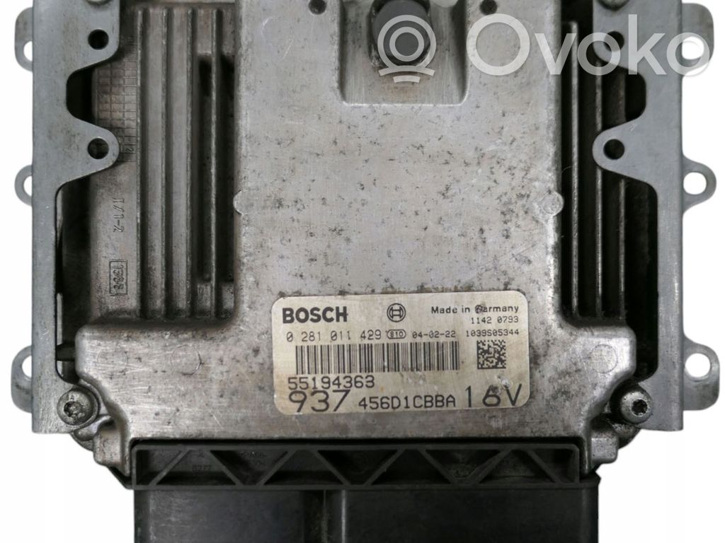 Engine control unit/module   55194363,0281011429
