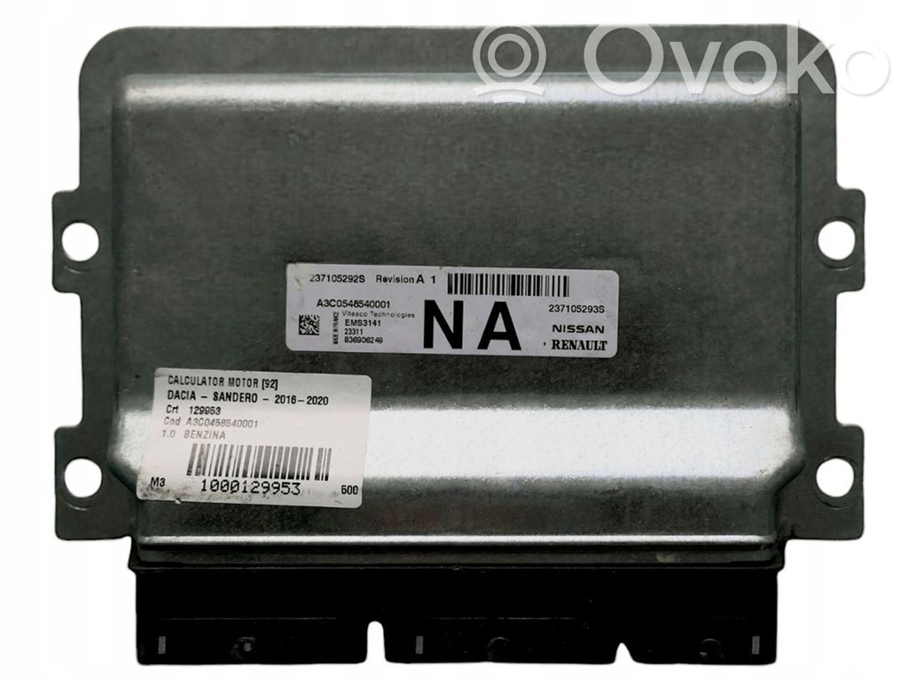 Dacia Sandero Engine control unit/module 