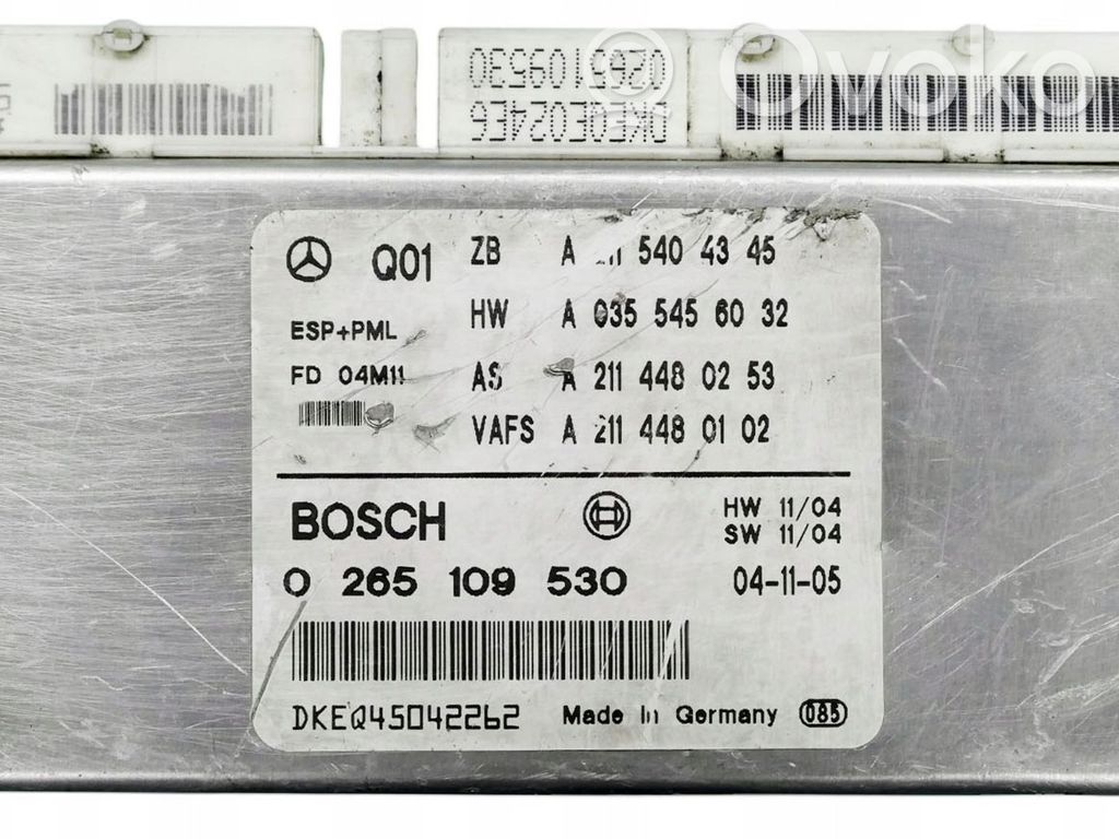 Mercedes-Benz E W211 Sterownik / Moduł ECU 