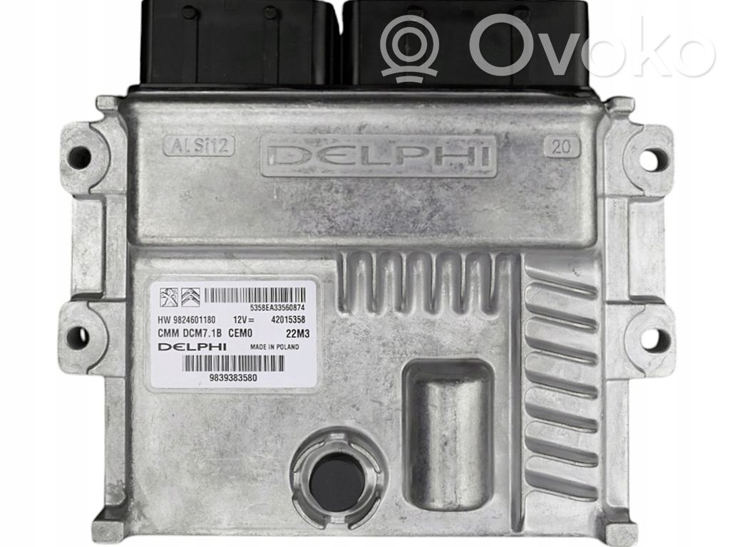 Engine control unit/module   9839383580,42015358,9824601180