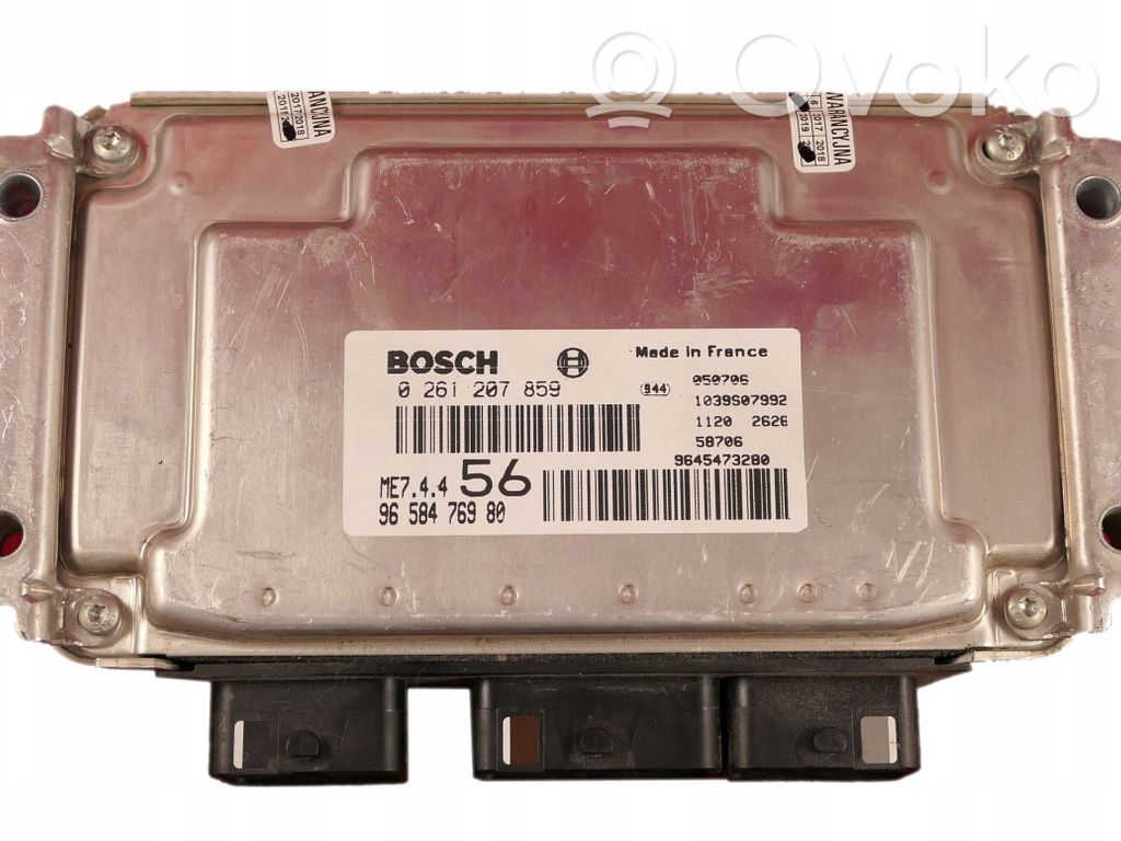 Engine control unit/module   9658476980,0261207859