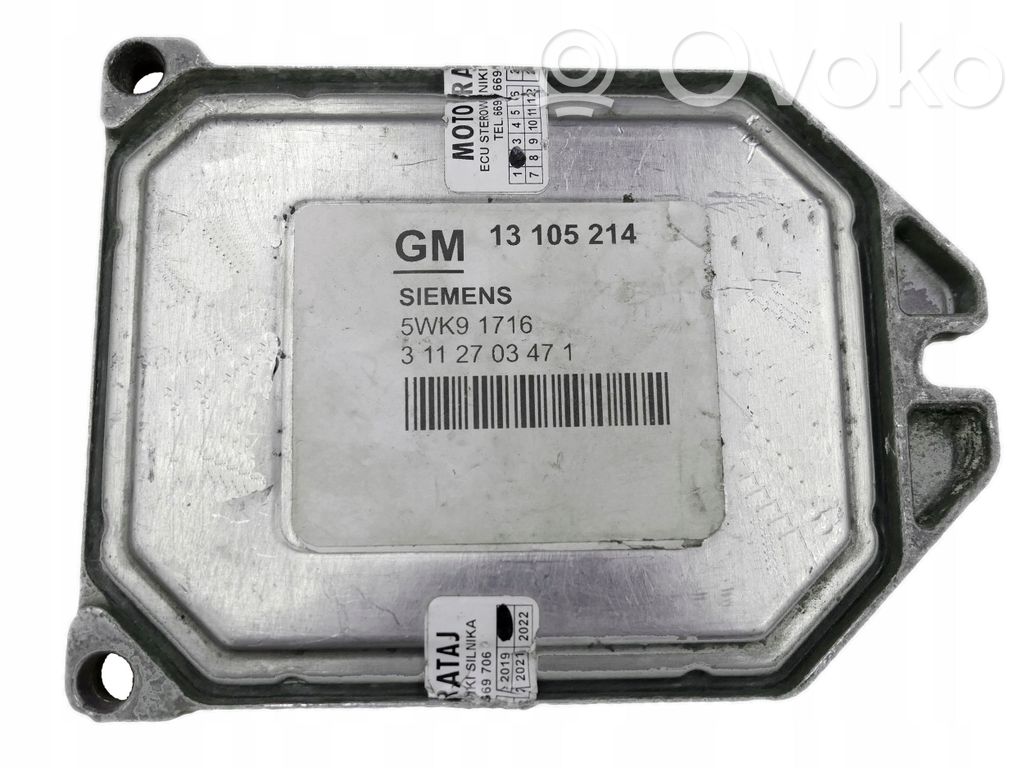 Opel Meriva A Engine control unit/module 