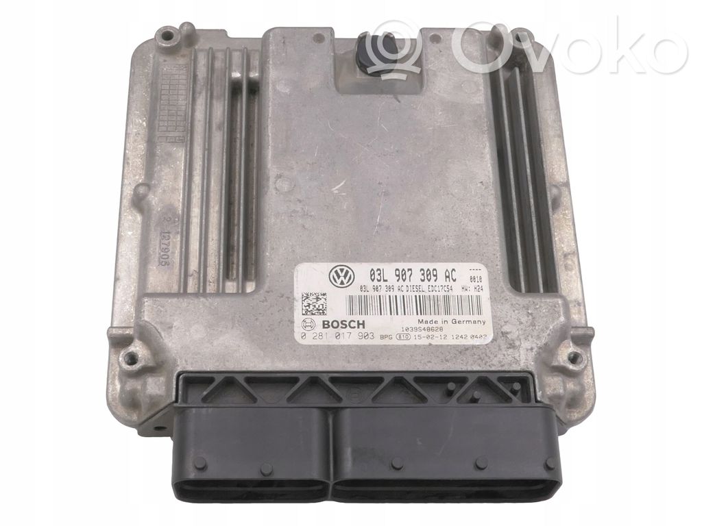Engine control unit/module   03L907309AC,0281017903
