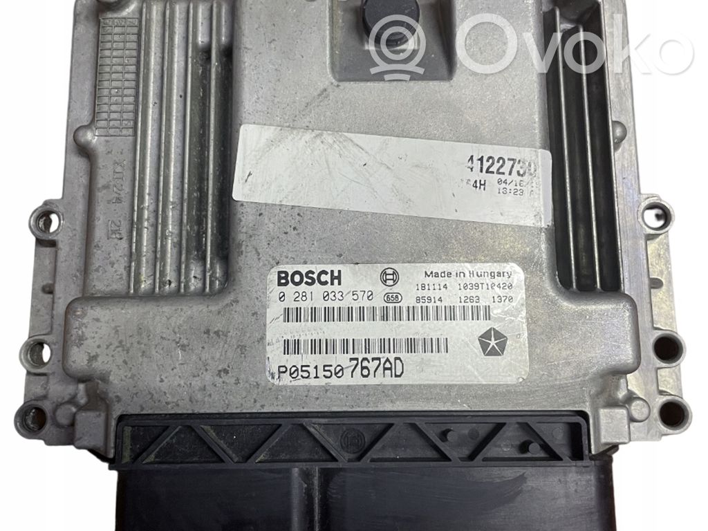Engine control unit/module   P05150767AD,0281033570