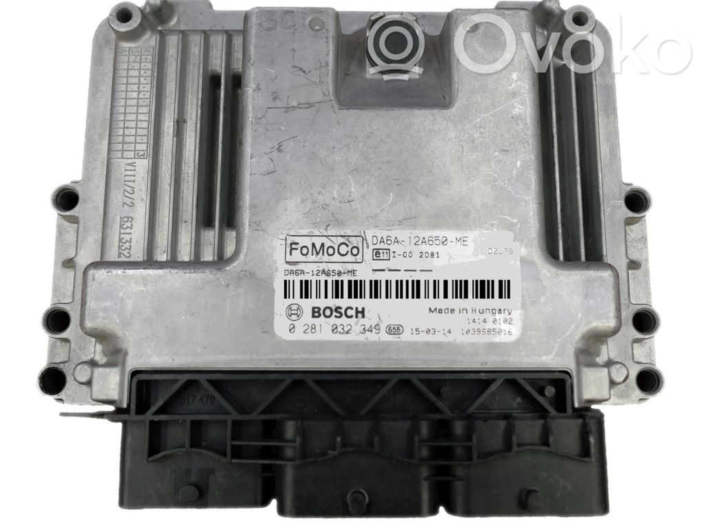 Engine control unit/module   DA6A12A650ME,0281032349