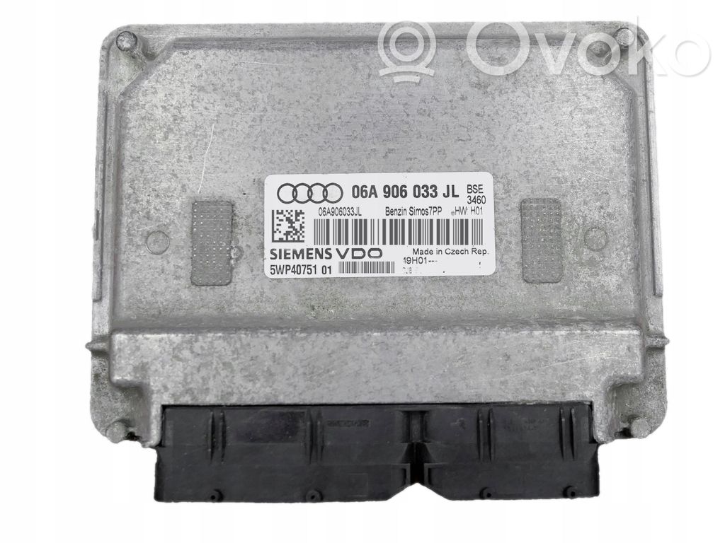 Engine control unit/module   06A906033JL,5WP4075101