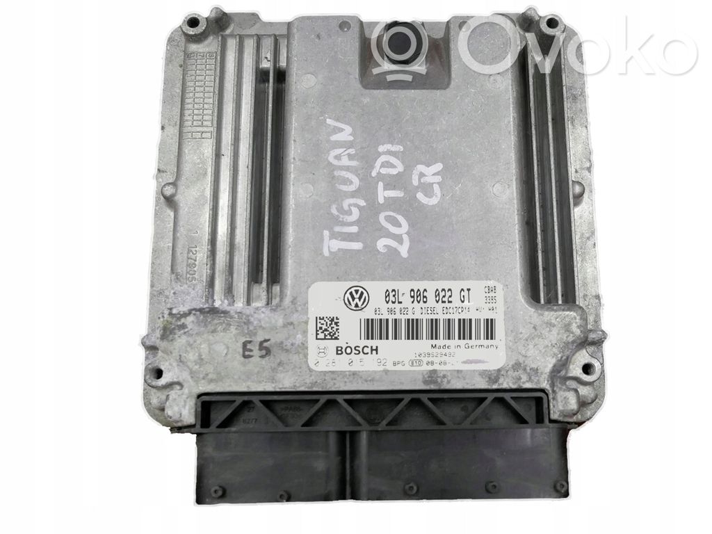 Engine control unit/module   03L906022GT,0281015192