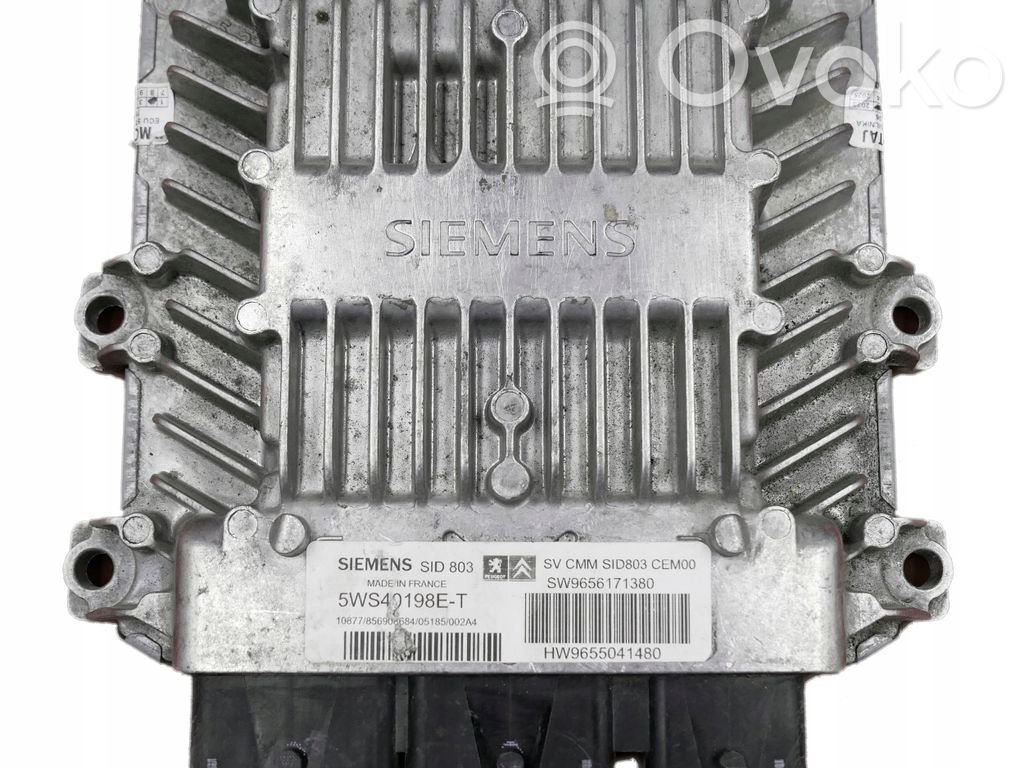 Engine control unit/module   9656171380,5WS40198E