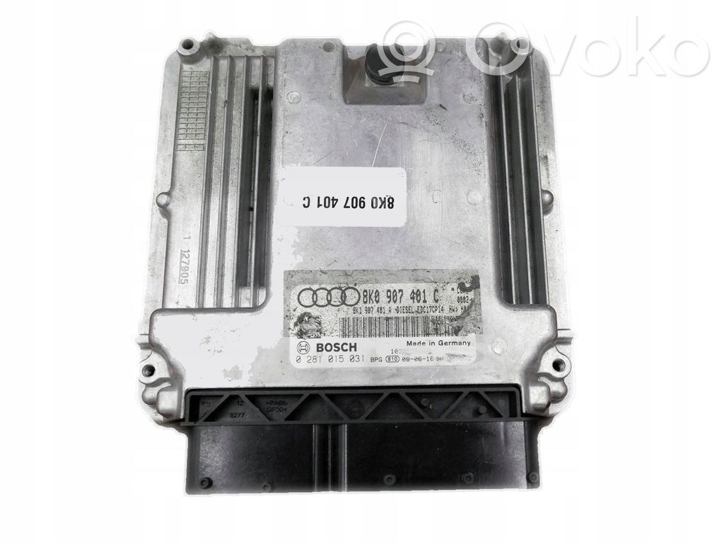 Engine control unit/module   8K0907401C,0281015031