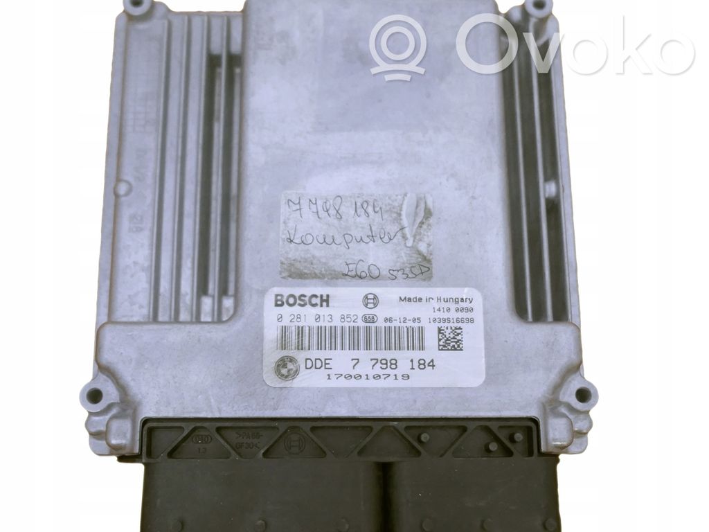 BMW 5 E60 E61 Calculateur moteur ECU 