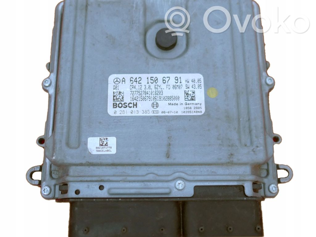 Mercedes-Benz R W251 Unitate/modul de control motor 