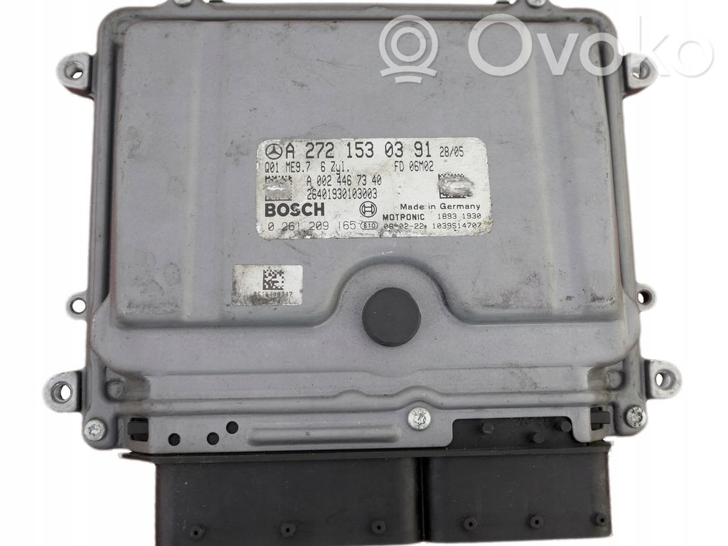 Mercedes-Benz SLK R171 Sterownik / Moduł ECU 