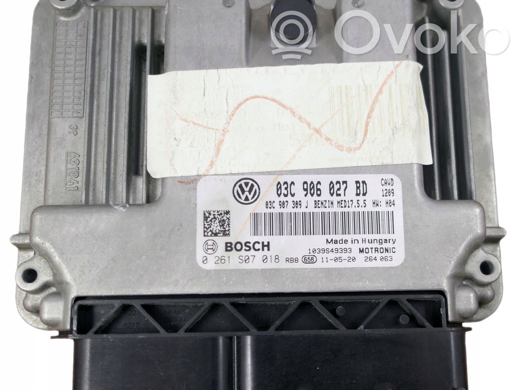 Engine control unit/module   03C906027BD,0261S07018