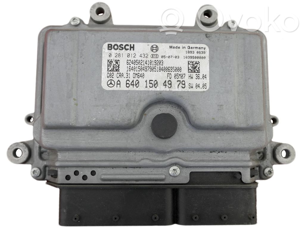 Engine control unit/module   A6401504979,0281012432