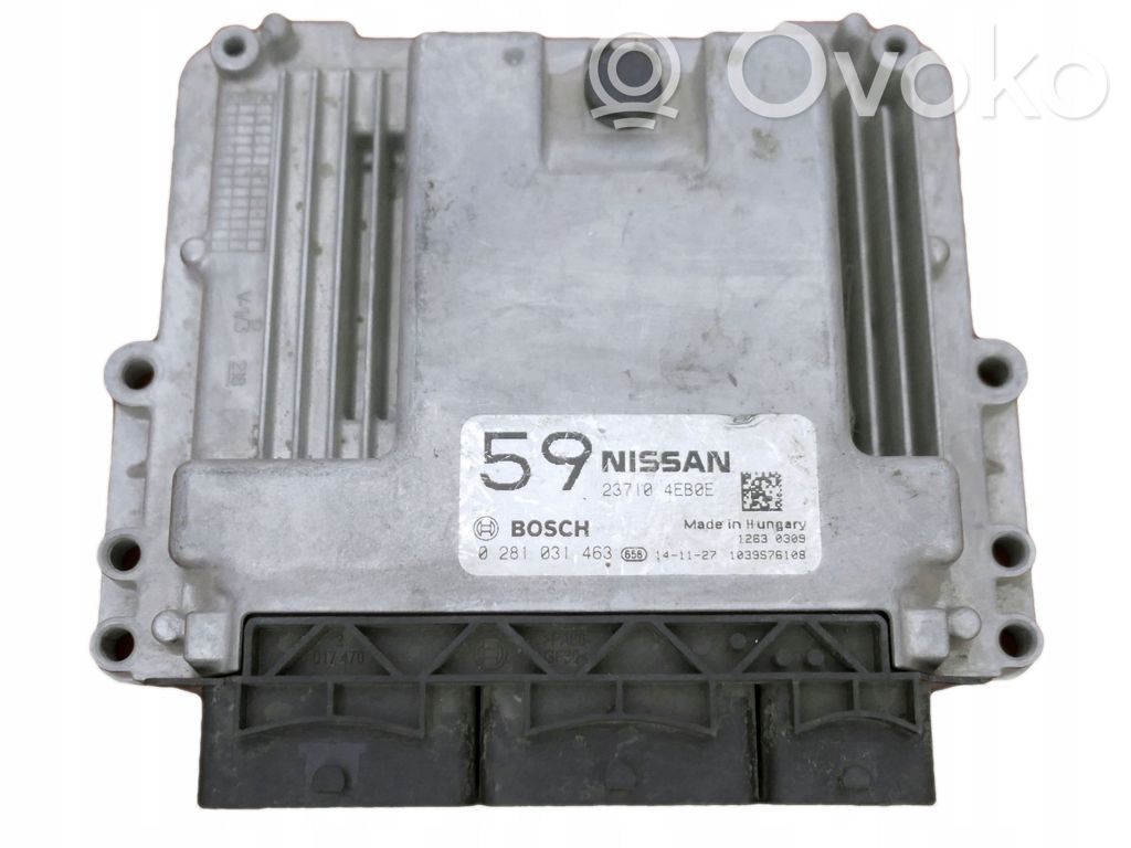 Engine control unit/module   237104EB0E,0281031463,23710,4EB0E