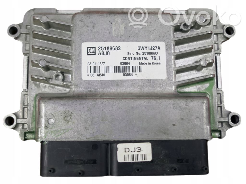 Chevrolet Cruze Engine control unit/module 