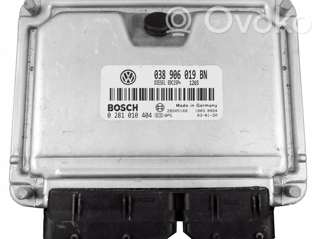 Engine control unit/module   038906019BN,0281010404