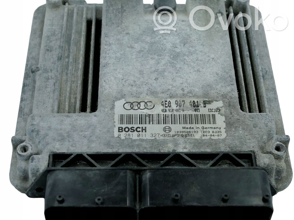 Audi A8 S8 D3 4E Variklio valdymo blokas 